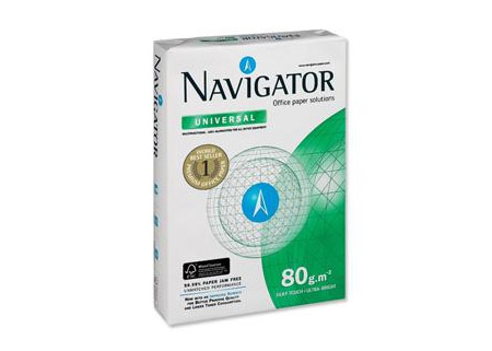  	 Papīrs Navigator A4, 500Lpp, 80gr, A klases biroja papīrs. Augstākā baltuma pakāpe 